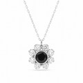Garnet Papatya Kolye