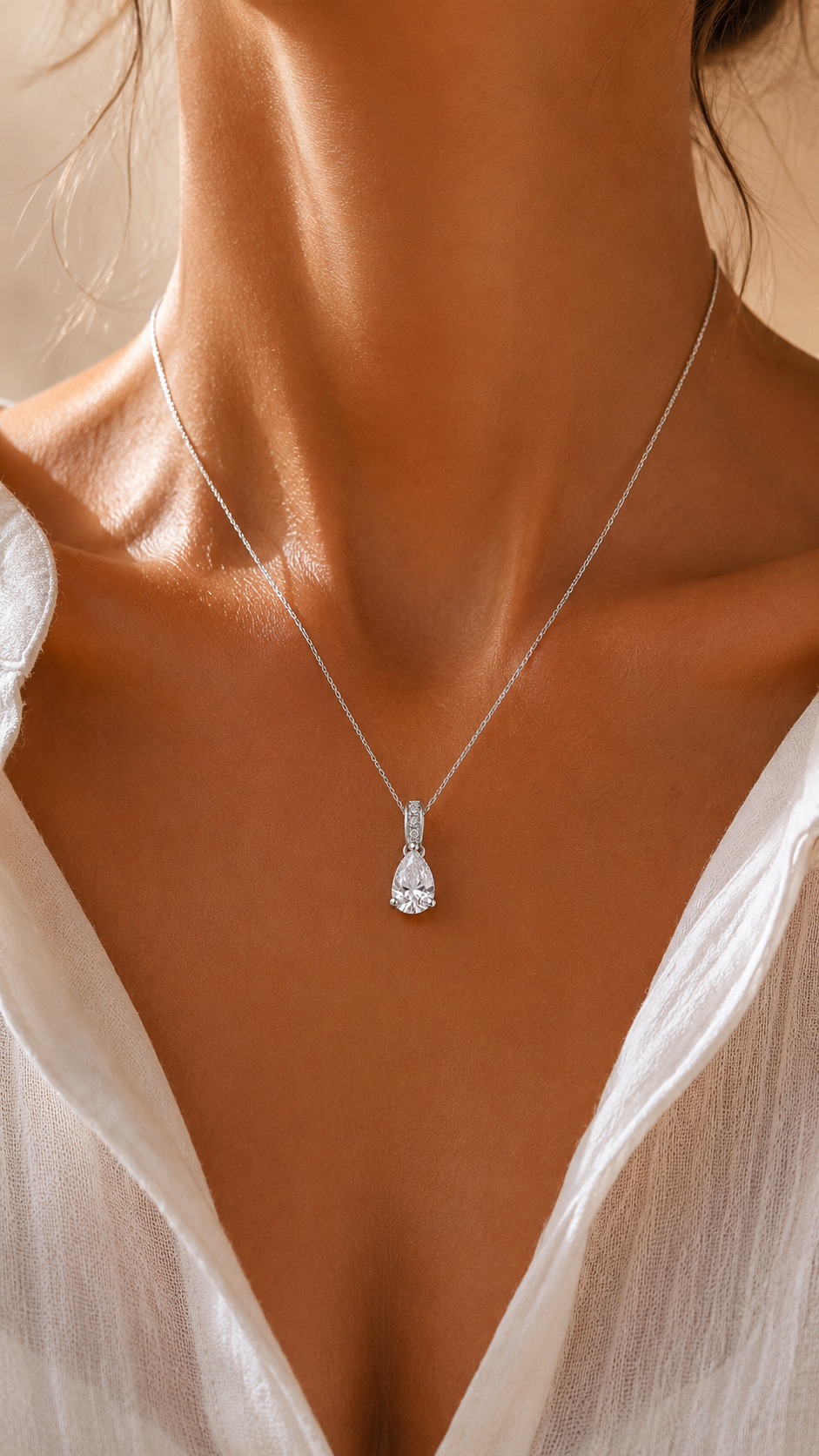Pear Cut Kolye
