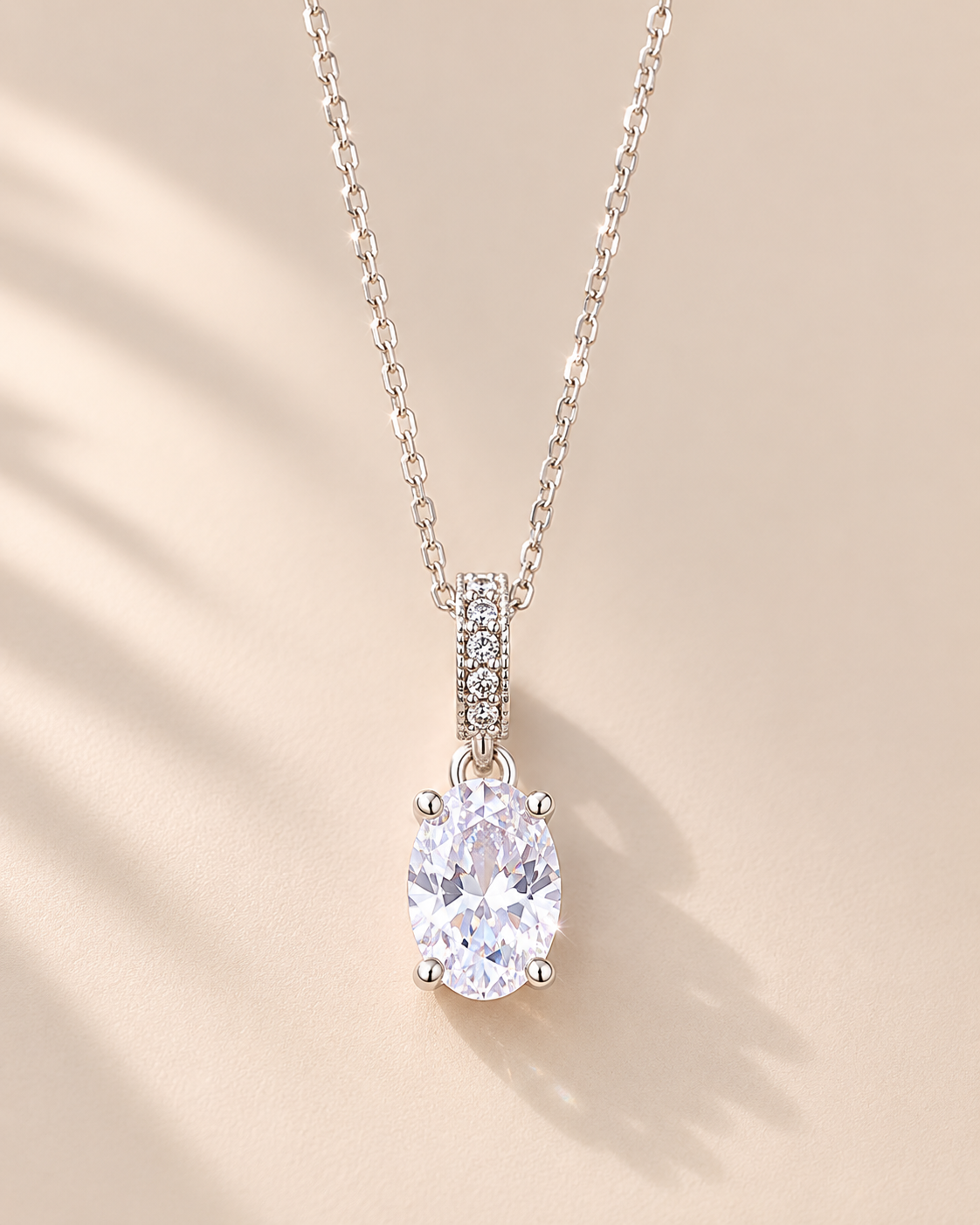 Round Cut Zirkon Kolye